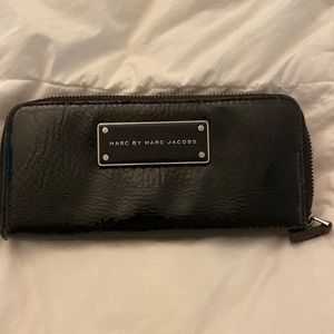 Marc by Marc Jacobs patent leather zip around wallet